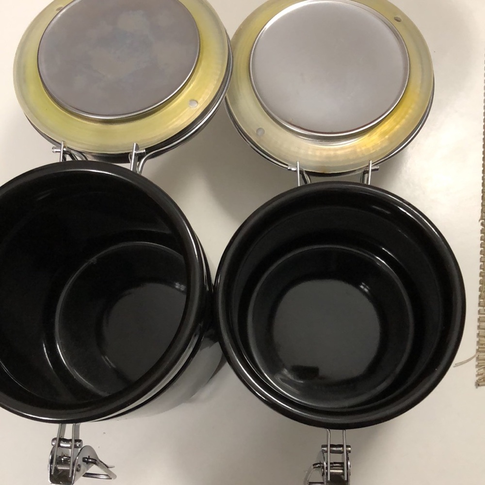 VTG Set of 2 Home Collection Anchor Hocking Canisters - Picture 8 of 9